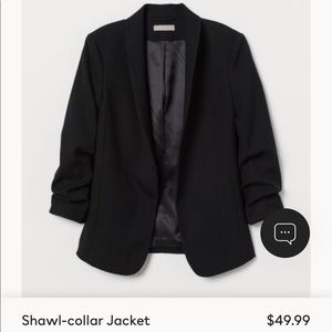 Black fitted H&M Blazer